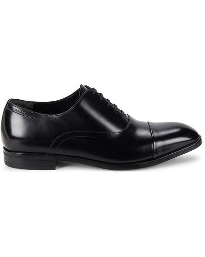 Bally Leather Oxfords - Black