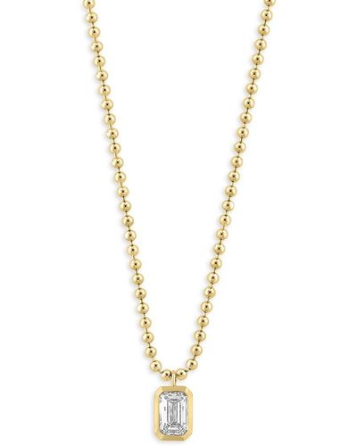 effy designer Yellow Gold 14k Yellow Gold 098 Tcw Lab Grown Diamond Pendant Necklace