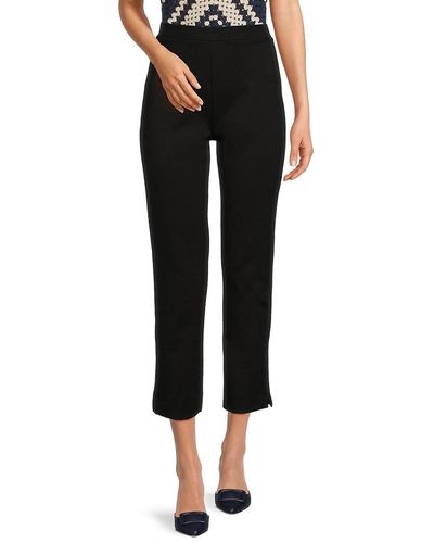 Premise Studio Ponte Straight Leg Trousers - Black