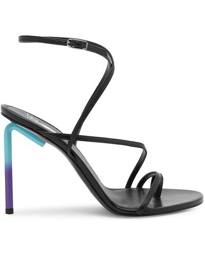 Off white hotsell strappy heels