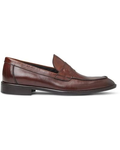 Bruno Magli Seth Leather Loafers - Brown