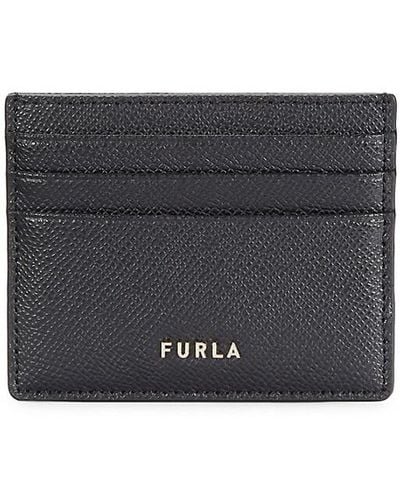 Furla Leather Card Holder - Black