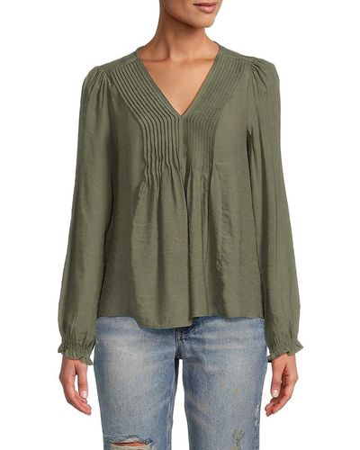 Nanette Lepore Pleated Top - Green