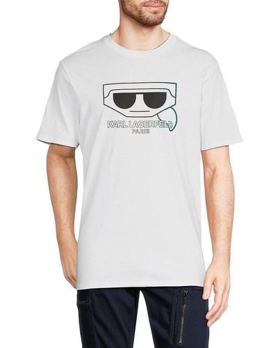 Karl Lagerfeld Graphic T-Shirt - White