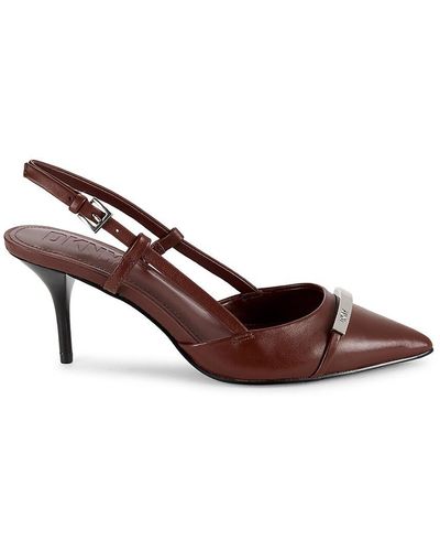 DKNY Kaylee Slingback Court Shoes - Brown