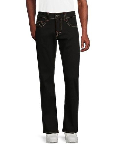 True Religion Billy Relaxed Bootcut Jeans - Black