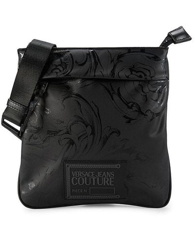 Versace Print Logo Crossbody Bag - Black