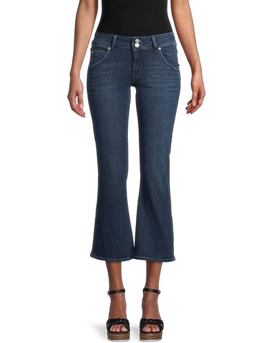 Hudson Jeans Hudson Collin Mid-rise Cropped Bootcut Jeans - Blue
