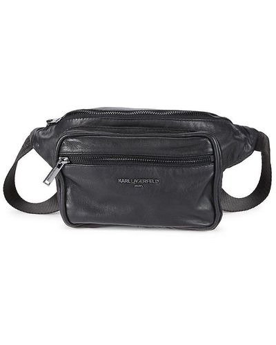 Buy Karl Lagerfeld Men Black IKONIK Logo Laptop Bag for Men Online