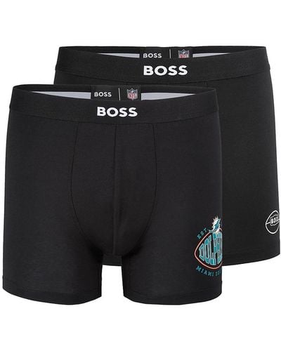 BOSS Hugo X Nfl 2-Pack Logo Boxer Briefs - Black