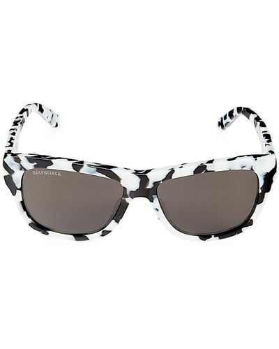 Balenciaga 56Mm Cat Eye Sunglasses - Metallic