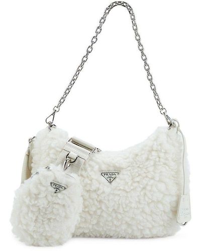 FonjepShops, cylinder shearling shoulder bag