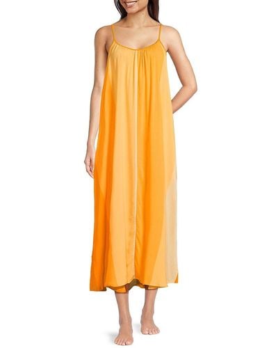 DKNY Colorblock Chemise - Yellow