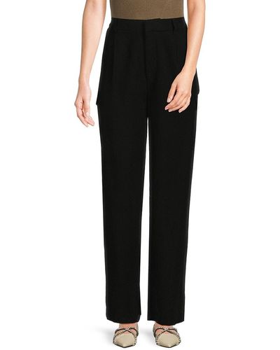 St. John Dkny Frosted Twill Trousers - Black