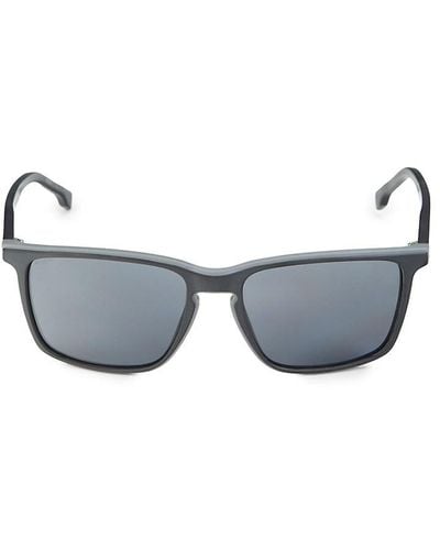 BOSS 1556/o/s 57mm Rectangle Sunglasses - Gray