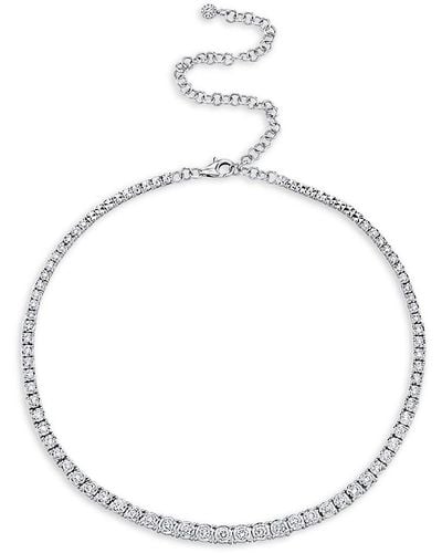 Saks Fifth Avenue 14k White Gold & 4.39 Tcw Diamond Necklace