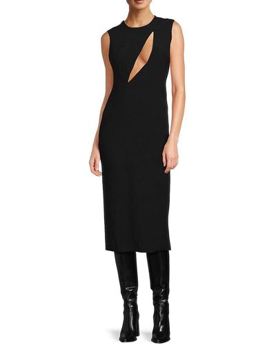 Versace Enver Cutout Midi Dress - Black
