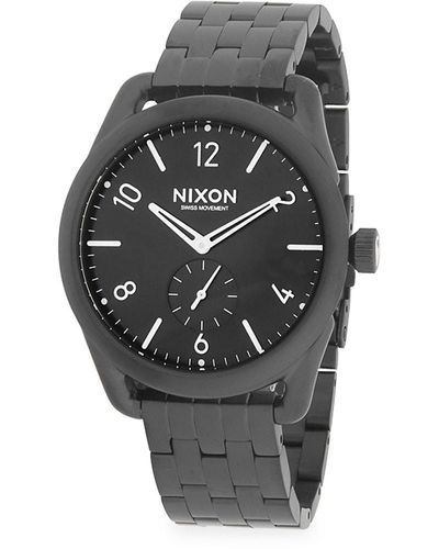 Nixon Stainless Steel Bracelet Watch - Black