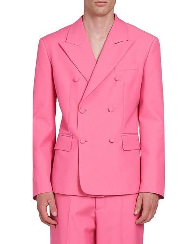 Palm Angels Sonny Double Breasted Blazer - Pink