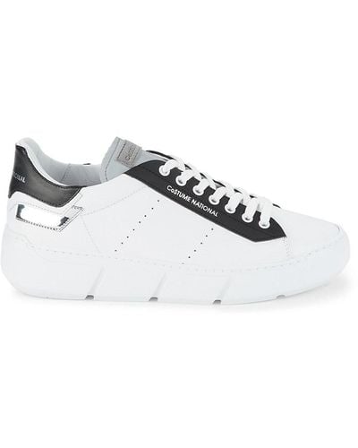 CoSTUME NATIONAL Colorblock Leather Sneakers - Multicolor