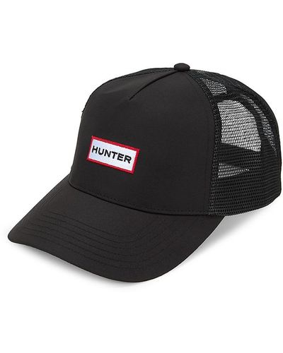 HUNTER Logo Trucker Hat - Black