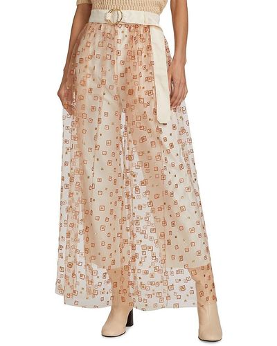 Rachel Comey Fetes Frame Long Tulle Skirt - Natural