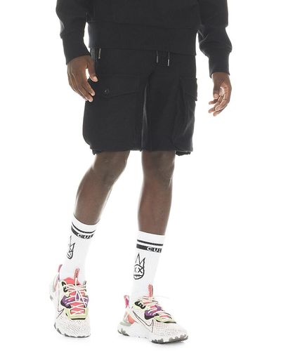 Cult Of Individuality French Terry Cargo Sweatshorts - Black