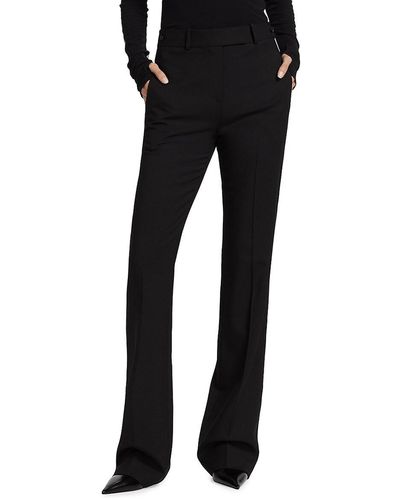 Helmut Lang Wool-blend Straight Leg Suit Trousers - Black