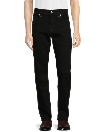 True Religion Ricky High Rise Relaxed Straight Jeans - Black