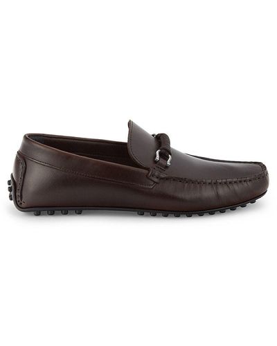 Brown Bruno Magli Slip-on shoes for Men | Lyst