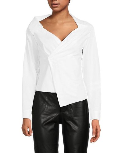 RTA Lizbeth Asymmetric Shirt - White