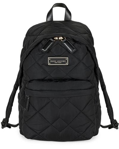 Marc Jacobs Quilted Nylon Backpack - Black