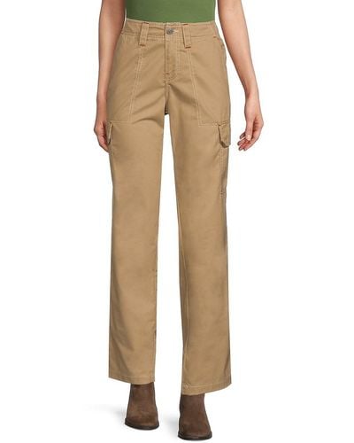 True Religion Solid Cargo Trousers - Natural
