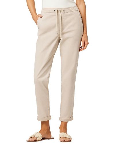 Hudson Jeans Jogger Fit Rolled Cuff Drawstring Pants - Natural