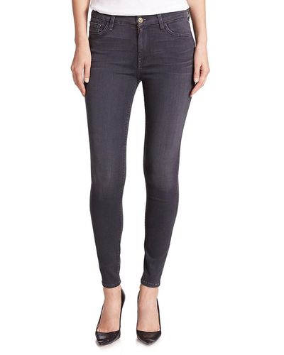 7 For All Mankind The High Waist Ankle Skinny Jeans - Blue