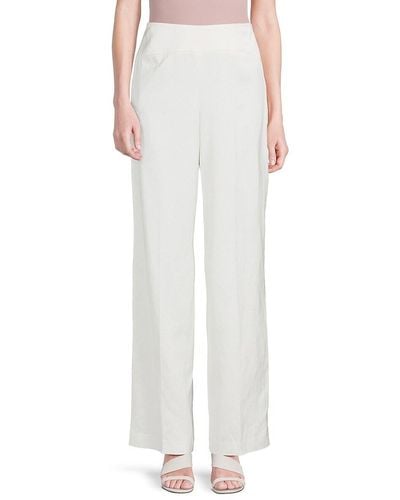 Tanya Taylor Andy Wide Leg Trousers - White
