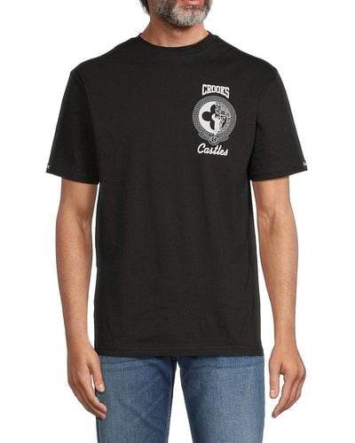 Crooks and Castles Logo Graphic Tee - Black