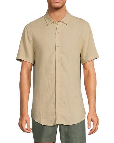 Onia Linen Blend Shirt - Natural