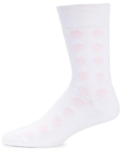 Alexander McQueen Pattern Socks - White