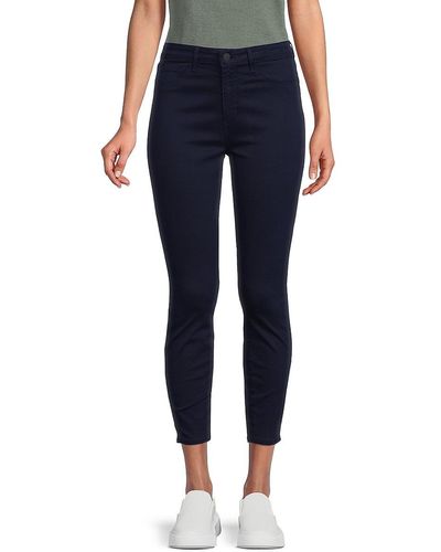 L'Agence Margot High-rise Cropped Skinny Jeans - Blue