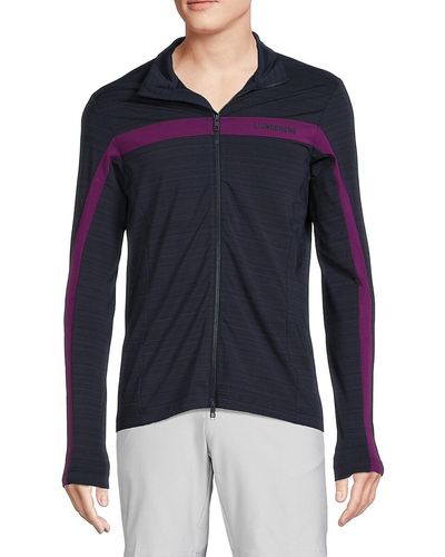 J.Lindeberg J. Lindeberg Jarvis Striped Track Jacket - Blue