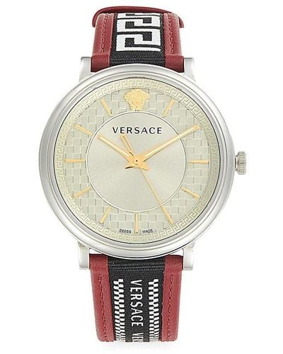 Versace V-circle Gent Watch - Red