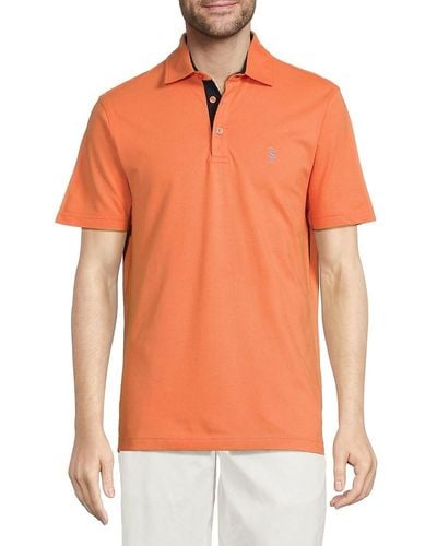 Tailorbyrd Contrast Performance Polo - Orange
