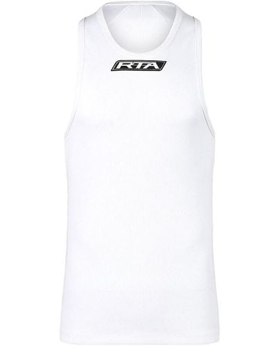 RTA Logo Tank Top - White
