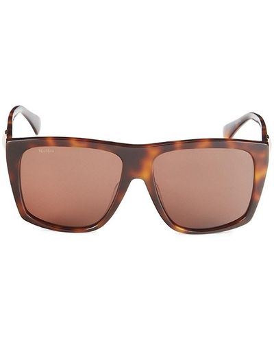 Max Mara 58mm Square Sunglasses - Pink