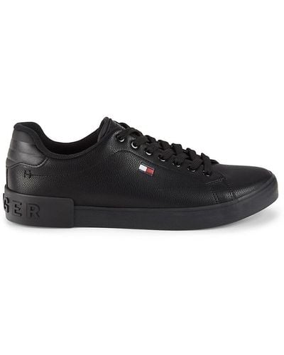 Tommy Hilfiger Rezz Logo Low Top Sneakers - Black