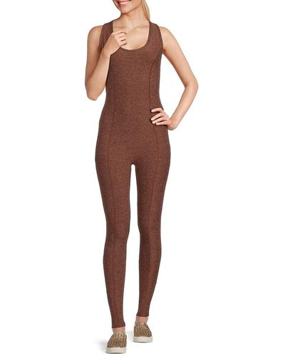 Year Of Ours Scoopneck Active Jumpsuit - Brown