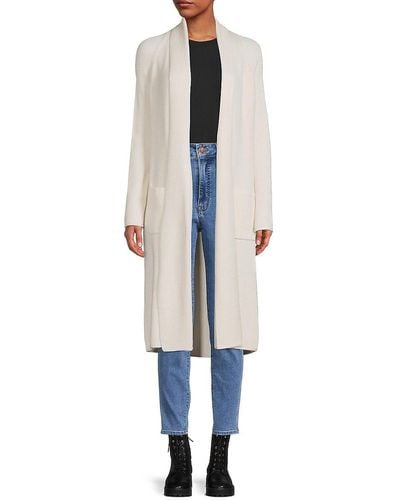 Magaschoni Open Front Cardigan - White