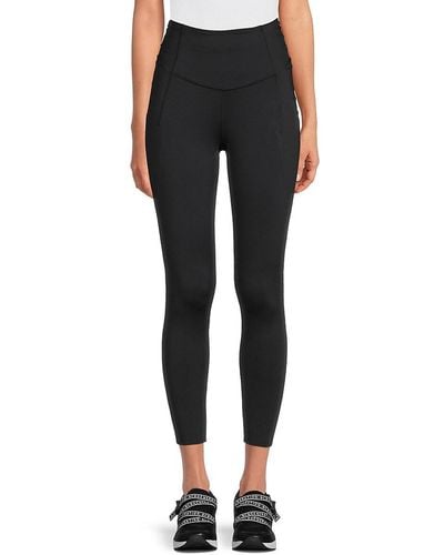 Free People Set The Pace Solid Leggings - Black
