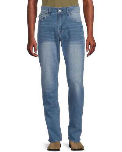 True Religion Ricky High Rise Relaxed Straight Jeans - Blue